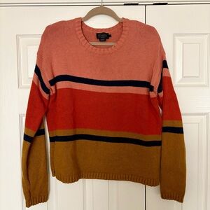 Colorful striped Pendleton sweater